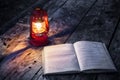 The lamp and book Royalty Free Stock Photo