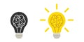 Lamp and brains - innovative lamps, ideas of the mind. Web design