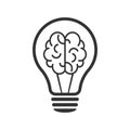 Lamp and brains - innovative lamps, ideas of the mind. Web design