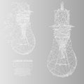 Lamp bulb gray Royalty Free Stock Photo