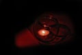 Red candle. Royalty Free Stock Photo
