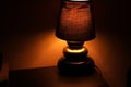 Lamp on desk Royalty Free Stock Photo