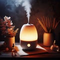 265 47 A lamp and a diffuser morphed together creating an abian Royalty Free Stock Photo