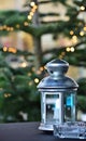 Lamp and fairy lights in Wels, Austria