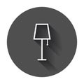 Lamp furniture icon.