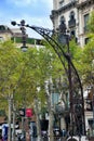 Lamp Gaudi near La Pedrera