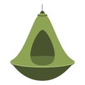 Lamp hammock icon, cartoon style Royalty Free Stock Photo