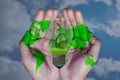 Save our world and energy concept Royalty Free Stock Photo