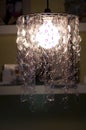 Lamp holder from recycled plastic bottles