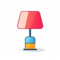 Colorful Cartoon Lamp With Lamp Shade - Vibrant And Playful Design Royalty Free Stock Photo