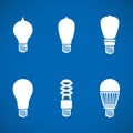 Lamp icons Royalty Free Stock Photo