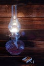 Lamp kerosene matches wood