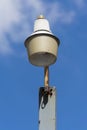 Lamp and lamppost outdoor daylight, detail urban landscape in Guatemala, Central America.