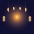 Lamp, lantern, lantern to complete the ramadan design