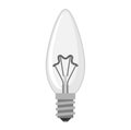 Lamp light bulb vector illustration. Royalty Free Stock Photo