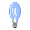 Lamp light bulb vector illustration. Royalty Free Stock Photo