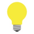 Lamp light bulb vector illustration. Royalty Free Stock Photo