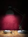 Lamp and light bulbs Royalty Free Stock Photo