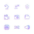 lamp , light , sheild , avtar , speaker, camcoder ,equilizer , c
