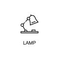 Lamp line icon Royalty Free Stock Photo