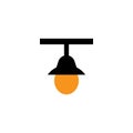 Lamp logo template icon Royalty Free Stock Photo