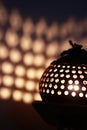Lamp made from coconut shell