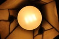 Lamp orange bulb light interior