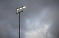 Lamp post against cloudy dutch sky