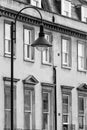 Lamp post and Georgian windows