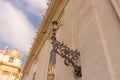 The Lamp Post On A Wall At St. Peter\'s Square In Vatican City