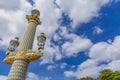 Lamp posts at Place de la Concorde in Paris Royalty Free Stock Photo