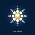 Shine lamp logo