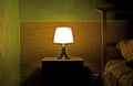 Lamp in a sleeping room Royalty Free Stock Photo