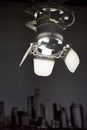 Lamp on a sliding pantograph, fixed to ceiling Royalty Free Stock Photo