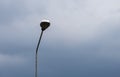 Lamp on street with cloud sky. Royalty Free Stock Photo