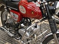 Front of a vintage Macal M70 moped Royalty Free Stock Photo