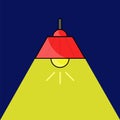 Lamp vector illustration icon Royalty Free Stock Photo