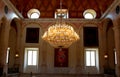 Lamp of the vestibule of the Royal Palace of Aranjuez Royalty Free Stock Photo