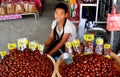 Lampang, Thailand: Man Selling Chestnuts
