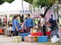 Tourist attraction, fruit and vegetable market, local market of Thailand with a wide variety of foods.