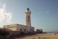 View of Lampedusa lighthouse Royalty Free Stock Photo