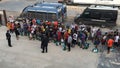 Lampedusa, Sicily, Italy Ã¢â¬â 12 july 2020 Migrants in the port of lampedusa
