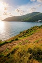 Lamphomthep Phuket Thailand, Island and seascape with sky and cloud Royalty Free Stock Photo