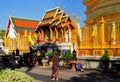 Lamphun, Thailand: Golden Thai Temple Royalty Free Stock Photo