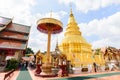 Wat Phra That Hariphunchai, popular temple in Lamphun, Thailand.