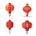 lampion lantern traditional Chinese decoration vector