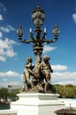 Lamppost on Alexander III bridge