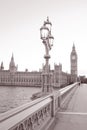 Lamppost, Big Ben and Houses of Parliament, London Royalty Free Stock Photo