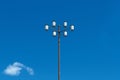 Lamppost on blue sky background, Street lamp on blue sky background