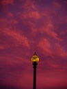 Lamppost and clouds